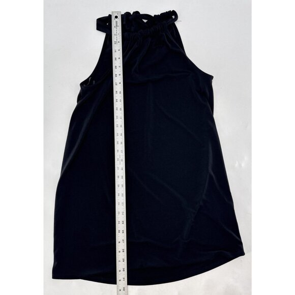 NWT Green Envelope Dress Women's‎ Sm Black Sleeveless Bow Tie Neckline Made USA - Picture 9 of 10